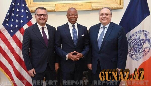 Azərbaycan səfirləri Nyu York meri ilə görüşdülər