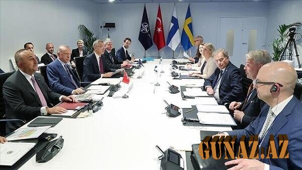 Ərdoğan İsveç, Finlandiya və NATO liderləri ilə görüşdü
