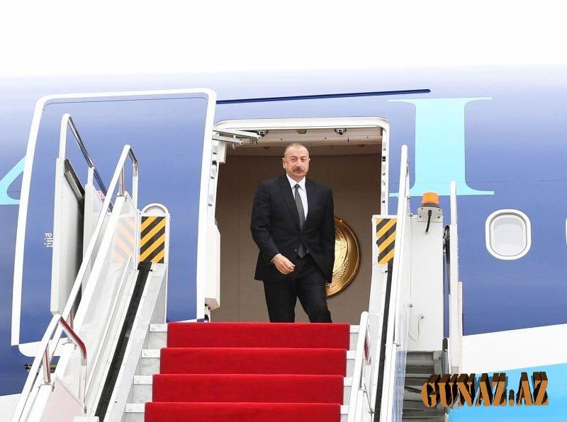 İlham Əliyev Türkmənistana səfər edib