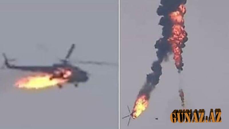Rusların daha bir helikopteri vuruldu