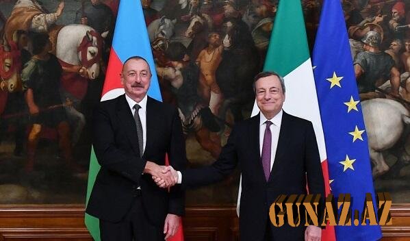 İlham Əliyev Draqi ilə görüşdü