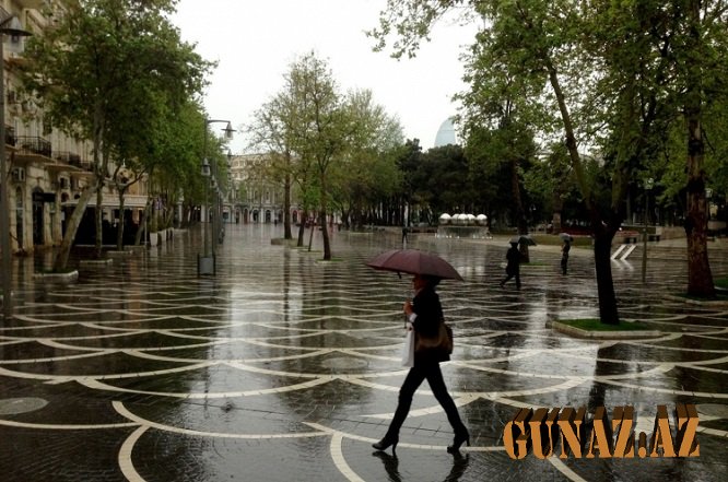 Bu gün Bakıya yağış yağacaq
