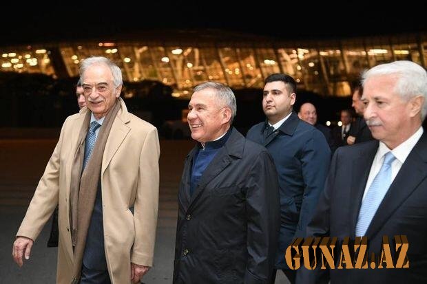 Tatarıstan prezidenti Azərbaycana gəlib
