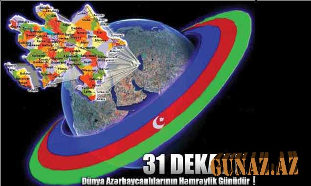 31 Dekabr Dünya Azərbaycanlılarının Həmrəylik Gününün  boyük TARİXİ QƏLƏBƏMİZDƏ ROLU