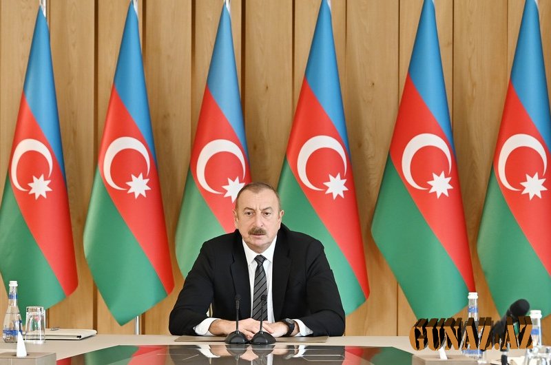 İlham Əliyev Oğuz rayonuna səfər edib