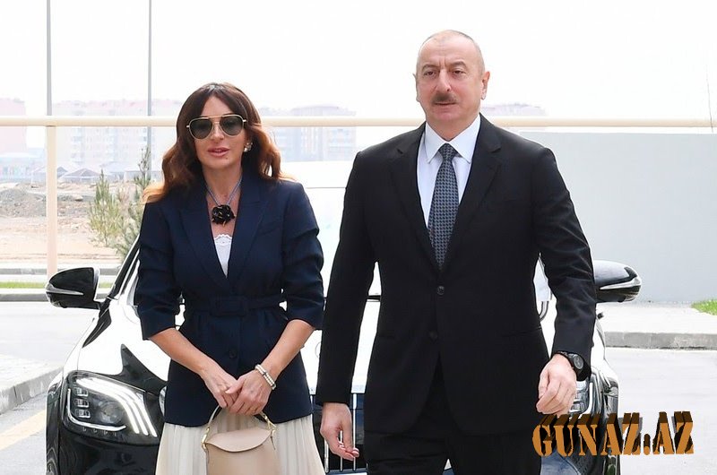 İlham Əliyev və xanımı açılışda iştirak edib