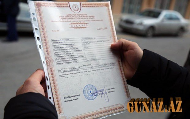 Evinə çıxarış almaq istəyənlərin NƏZƏRİNƏ