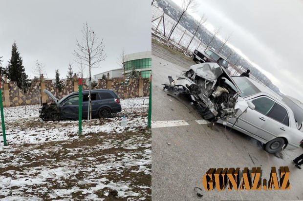 Qəbələdə ağır yol qəzası olub- Xəsarət alanlar var