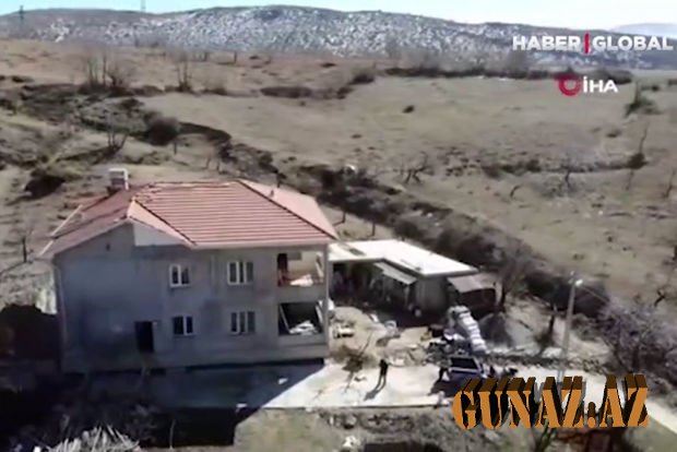 Kahramanmaraş zəlzələsi zamanı ev "ayaqlanıb yeridi"