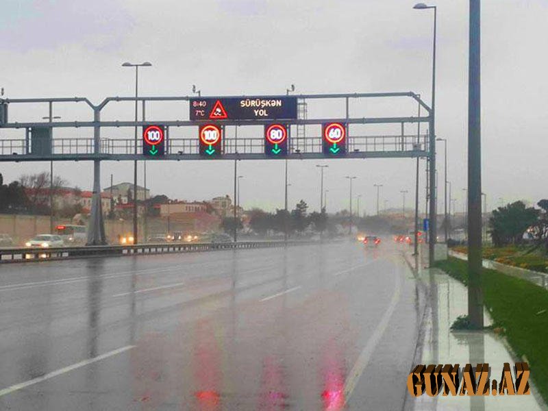 Bakının bu yollarında sürət həddi endirildi