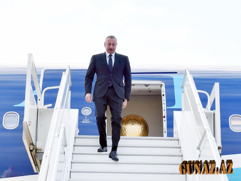İlham Əliyev Türkiyəyə səfər edib