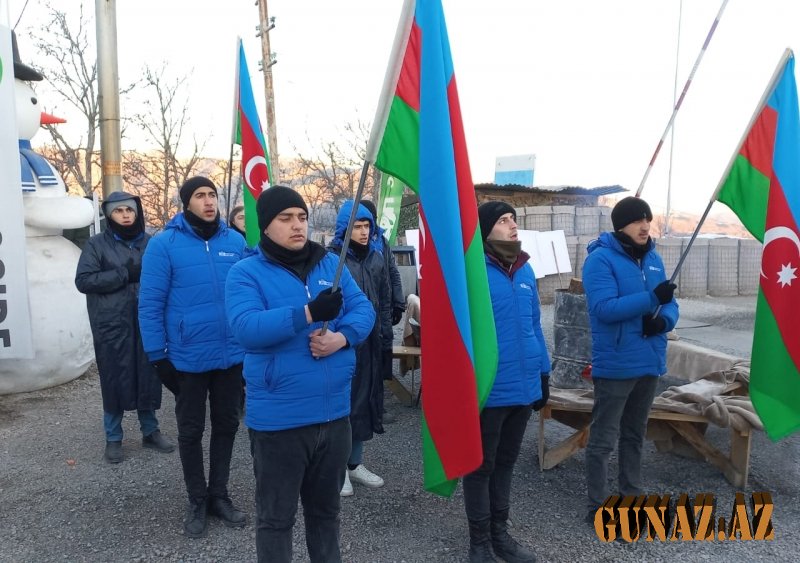Laçın yolunda aksiya: Azərbaycan oyaqdır, sərvətinə dayaqdır!