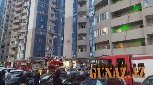 Bakıxanovda yaşayış binasında yanğın baş verib