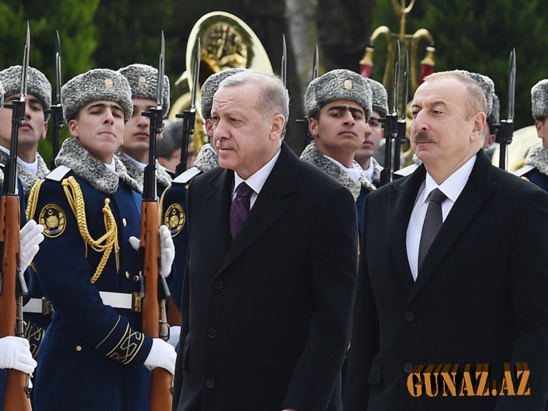 Türkiyə Prezidentinin rəsmi qarşılanma mərasimi keçirilir- VİDEO