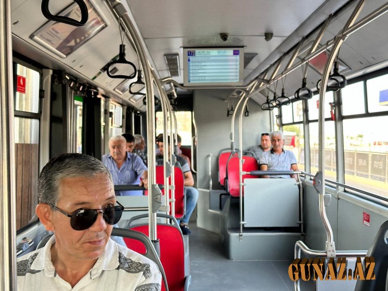 Marşrut xətti üzrə böyüktutumlu avtobuslar istifadəyə verildi