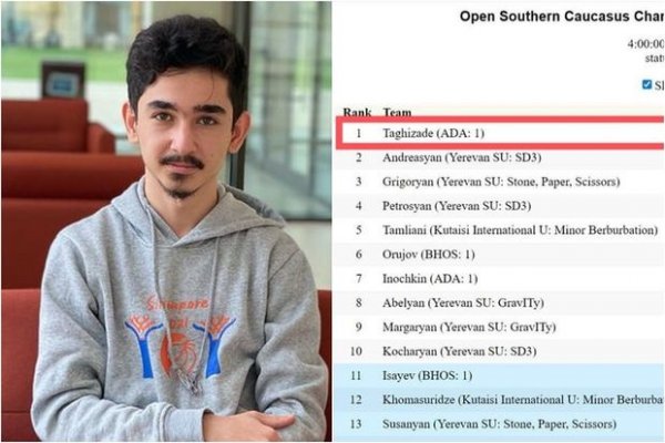 Azərbaycanlı tələbədən BÖYÜK UĞUR