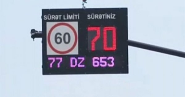 DİN: Yeni monitorlar cərimə yazmır, sürücünü məlumatlandırır