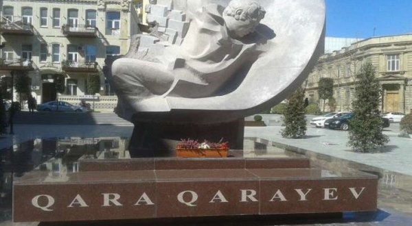 Qara Qarayevin abidəsi restavrasiya edilir