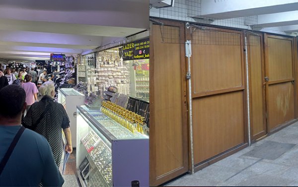 “20 Yanvar”ın keçidindəki mağazalar bağlandı - Foto