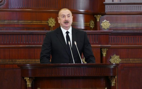 Prezident İlham Əliyevin VII çağırış Azərbaycan Respublikası Milli Məclisinin ilk iclasında çıxışı