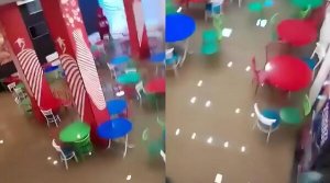 Bakıda bu universitetin yeməkxanasını su basdı
