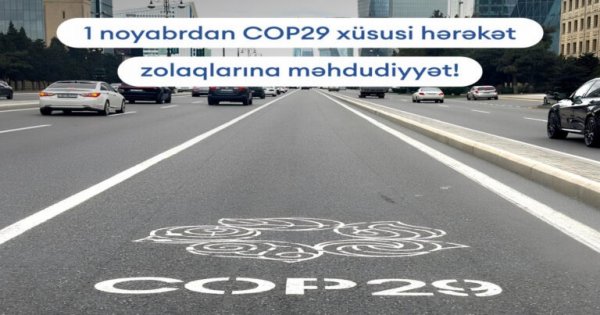 Bakıda COP29 zolaqlarına daxil olmaq qadağan edildi