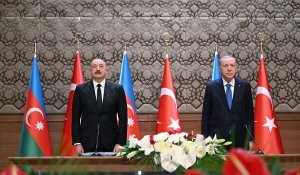Əliyevlə Ərdoğan açılış mərasimində iştirak etdi - Foto