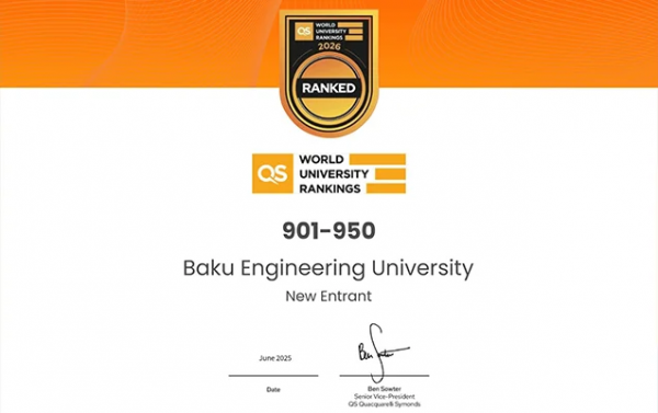 BMU dünyanın 1000 ən yaxşı universiteti sırasına daxil olub