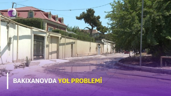 Bakıxanovda yol PROBLEMİ VİDEO