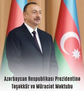Güneydən Azərbaycan Prezidentinə TƏŞƏKKÜR GƏLDİ