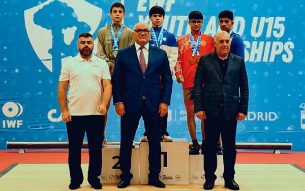 İdmançımız Avropa birinciliyində 2 qızıl 1 gümüş medal qazandı