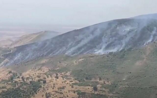 Hadrut qəsəbəsi istiqamətində yanğın davam edir