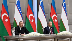 Özbəkistan prezidentinin rəsmi qarşılanma mərasimi oldu