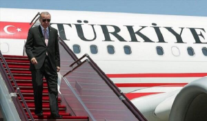 Ərdoğanın təyyarəsi Füzuliyə endi
