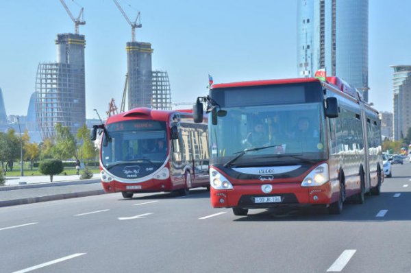 Bakıda bir sıra avtobusların hərəkət sxemi dəyişdirilir