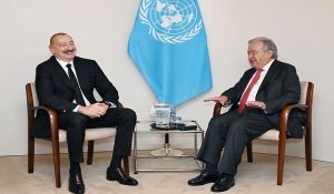 İlham Əliyev BMT baş katibi ilə görüşdü