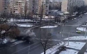 Xarkov bombalandı, TİBB MƏRKƏZİ YANIR