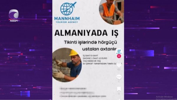 Xaricdə işə düzəlmə adı ilə ALDANDILAR VİDE