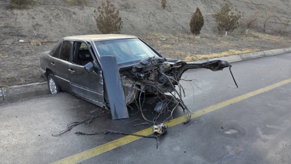 Naxçıvanda yol qəzası baş verib, yaralılar var FOTO