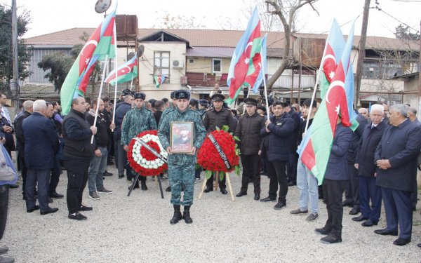 Cəlilabadda şəhid Mahir Quliyevlə vida mərasimi keçirildi - Fotolar