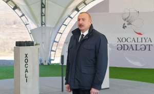 Prezident Xocalıda Xanabadı ziyarət edib