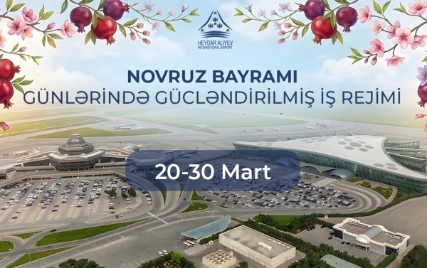 Bakı aeroportu gücləndirilmiş rejimdə çalışacaq