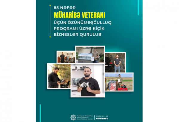 Müharibə veteranları özünüməşğulluq proqramına qoşulub