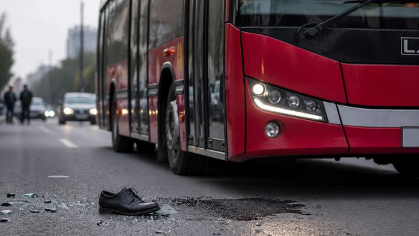 Paytaxtda dəhşətli qəza: Avtobus piyadanın həyatına son qoydu