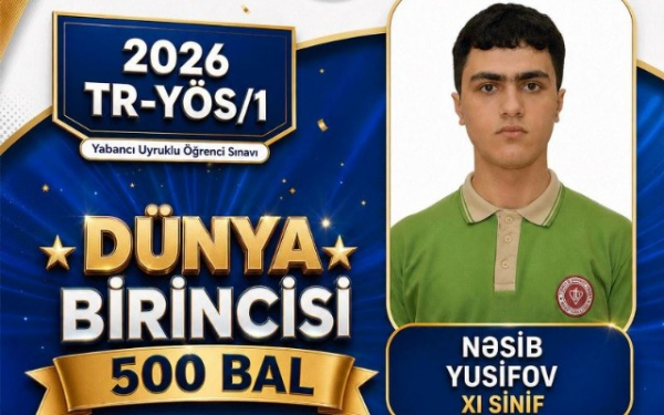 Bakı Türk Liseyinin şagirdi dünya birincisi oldu