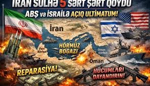 Sülhün bərpası üçün İrandan 5 ŞƏRT