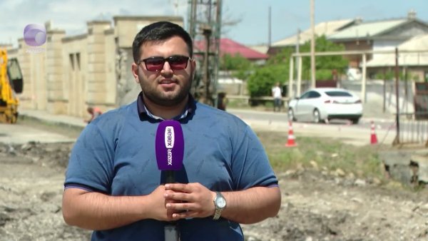 Qobustanda çökmə baş verən körpü sökülür - VİDEO