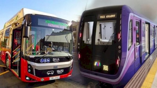 Avtobus və metrodan istifadə edənlərin nəzərinə.