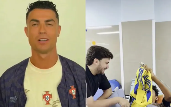 Ronaldodan zəlzələdə ayağını itirən kiçik azarkeşinə təsirli jest