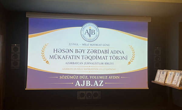 Aydın Tağıyev Həsən bəy Zərdabi adına mükafata layiq görülüb-FOTO